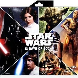 Star Wars 12 Days Of Socks
Kids M 9-2.5